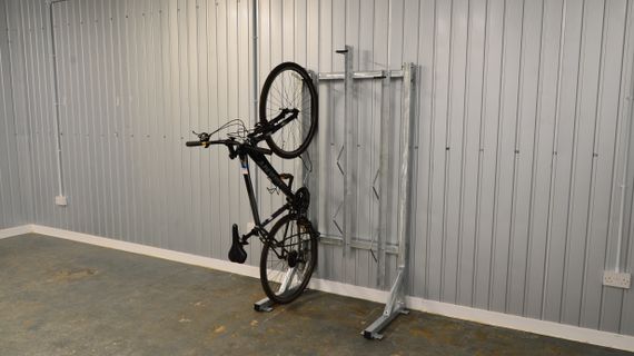 Vertical clearance cycle racks