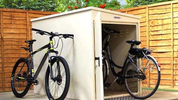 Metal 2 Bike Bunker - Cream.jpg