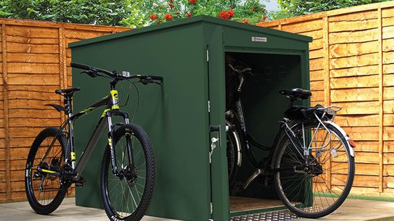 Metal 2 Bike Bunker - Fir Green.jpg
