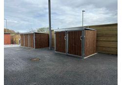 Cycle Shelter with Wooden Cladding  TC2