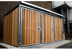 Cycle Shelter with Wooden Cladding  TC2
