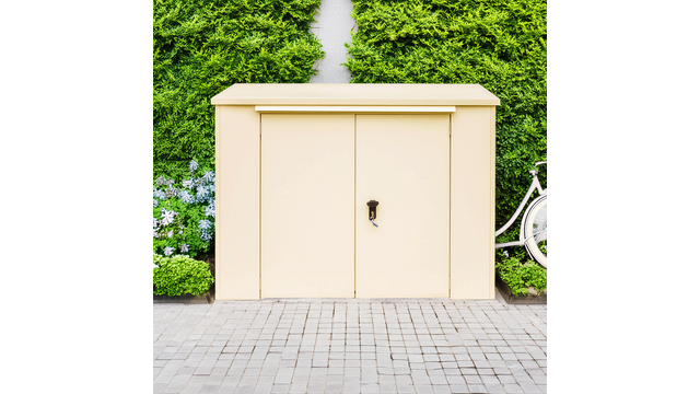 Secure Metal 3 Bike Bunker - Cream.png