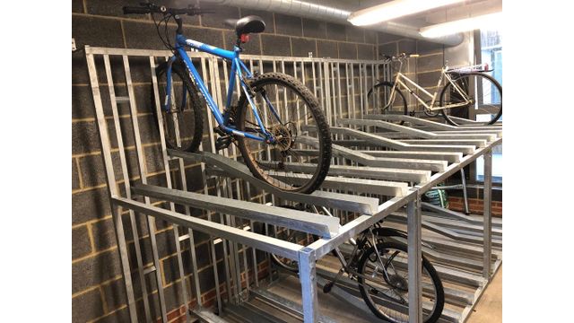 Angled bike rack sales