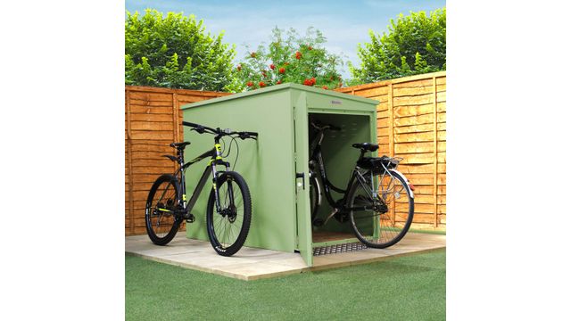 Metal 2 Bike Bunker - Lakeland Light Green.jpg